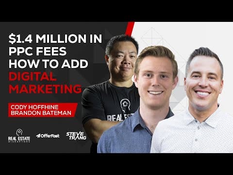 $3.4M in Revenue. $1.4M from PPC alone. Cody Hofhine and Brandon Bateman talk about how to add digital marketing to your business.